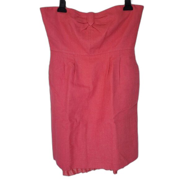 J. Crew Strapless Cotton Linen Dress - Picture 1 of 3